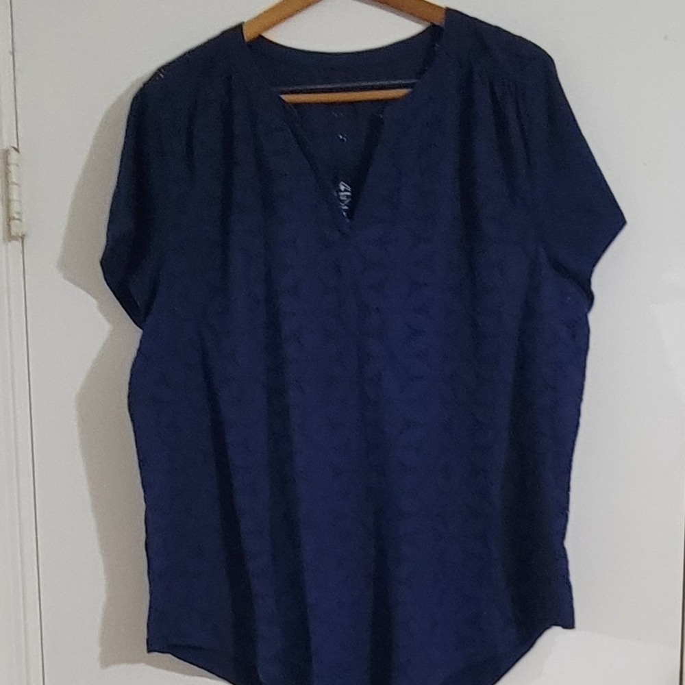 St. John's Bay Deep Blue Women's Blouse